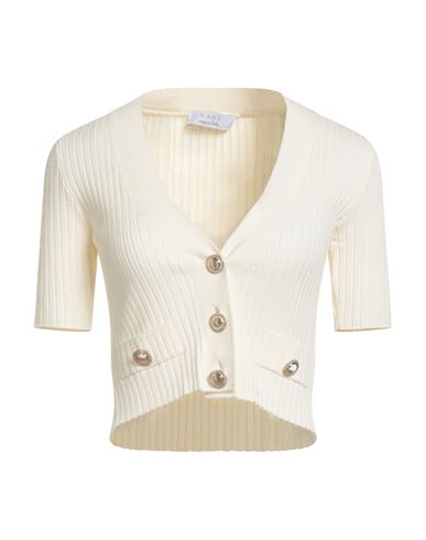 Kaos Woman Cardigan Cream Size M Viscose, Polyester In White