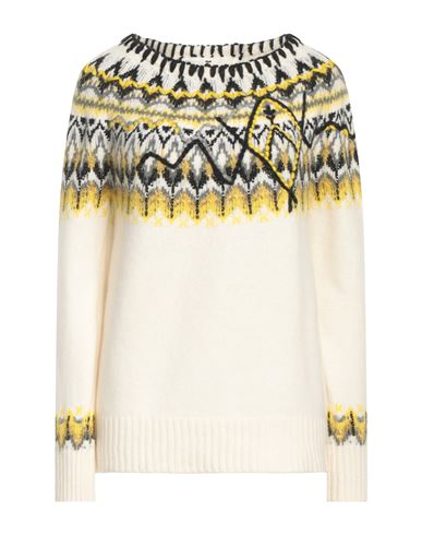 Ermanno Scervino Woman Sweater Off White Size S Wool, Cashmere, Mohair Wool, Silk, Alpaca Wool