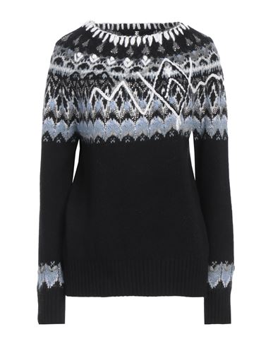 Ermanno Scervino Woman Sweater Black Size S Wool, Cashmere, Mohair Wool, Silk, Alpaca Wool