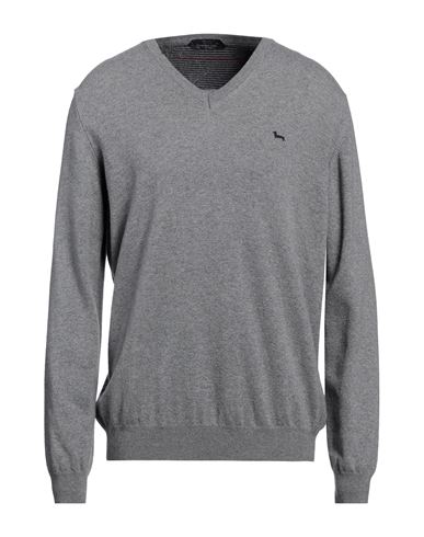 Shop Harmont & Blaine Man Sweater Grey Size 3xl Polyamide, Wool, Viscose, Cashmere