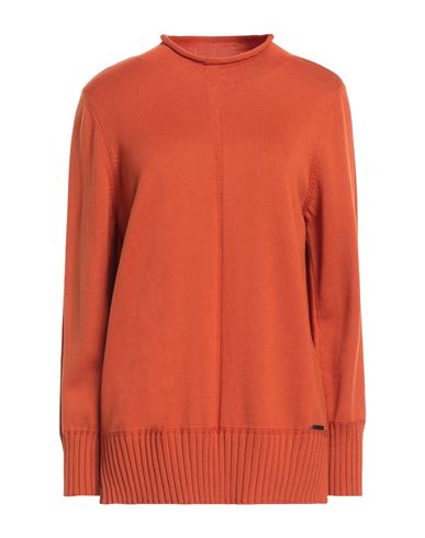 Rosanna Pellegrini Woman Sweater Orange Size 12 Merino Wool