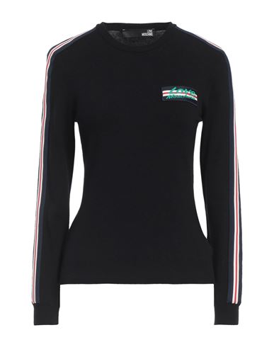 Love Moschino Woman Sweater Black Size 6 Polyamide, Acrylic, Wool, Polyester