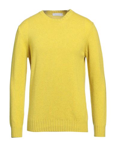 Shop Filippo De Laurentiis Man Sweater Yellow Size 40 Cashmere In Green