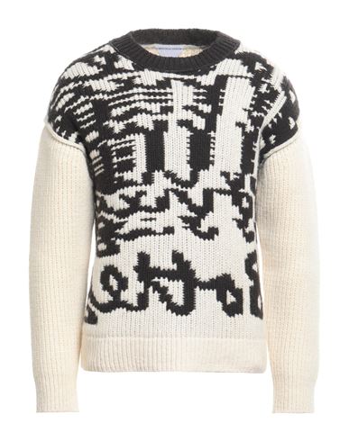 Shop Bottega Veneta Man Sweater Off White Size L Wool
