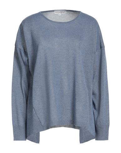 Rosanna Pellegrini Woman Sweater Slate Blue Size 14 Viscose, Polyester