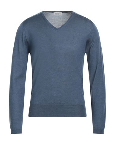 Shop Bruno Manetti Man Sweater Light Blue Size S Cashmere, Silk