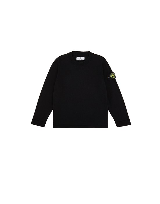  STONE ISLAND KIDS 505B9 Sweater Man Black