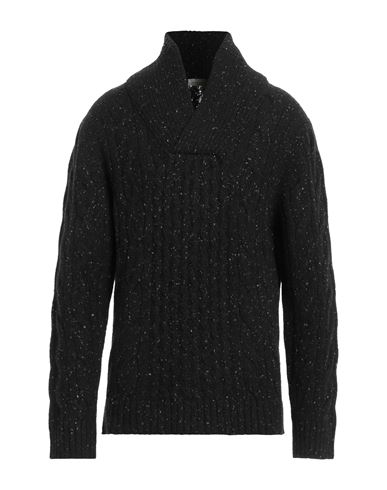 Bruno Manetti Man Sweater Black Size Xl Wool, Cashmere, Polyamide
