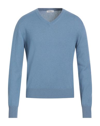 Shop Bruno Manetti Man Sweater Pastel Blue Size S Cashmere