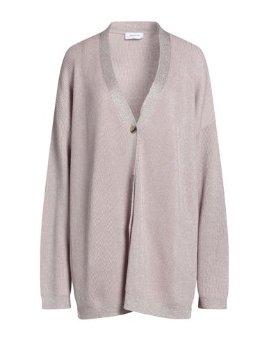 Fabiana Filippi Woman Cardigan Blush Size 14 Cotton, Viscose, Polyester In Pink