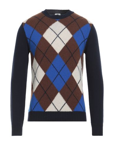 Shop Luigi Borrelli Napoli Man Sweater Dark Brown Size 44 Merino Wool