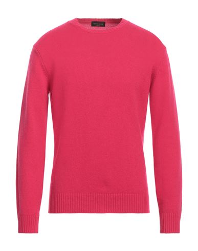 Shop Roberto Collina Man Sweater Fuchsia Size 44 Merino Wool, Cashmere In Pink