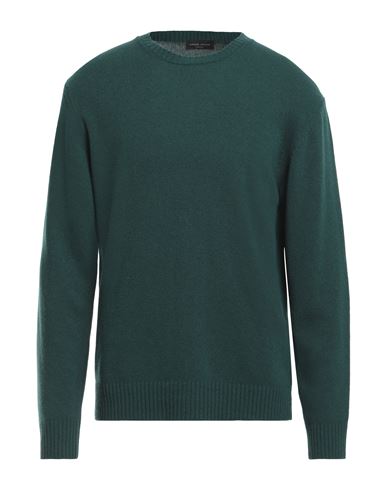 Roberto Collina Man Sweater Green Size 44 Merino Wool, Cashmere In Blue
