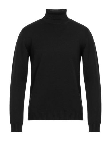 Roberto Collina Turtleneck Wool Sweater Long Sleeves In Black