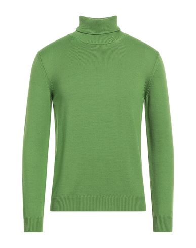 Roberto Collina Man Turtleneck Light Green Size 46 Merino Wool