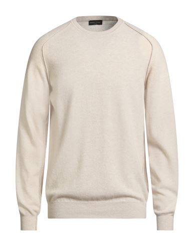 Roberto Collina Man Sweater Beige Size 42 Merino Wool, Cashmere In Neutral