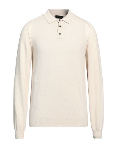Roberto Collina Man Sweater Beige Size 38 Merino Wool, Cashmere In Beige