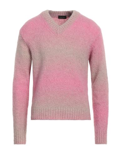 Roberto Collina Man Sweater Pink Size 46 Baby Alpaca Wool, Nylon