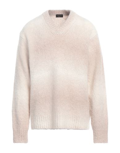 Roberto Collina Man Sweater Beige Size 46 Baby Alpaca Wool, Nylon
