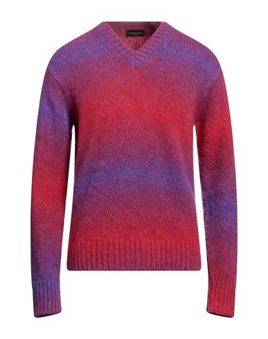 Roberto Collina Man Sweater Red Size 38 Baby Alpaca Wool, Nylon