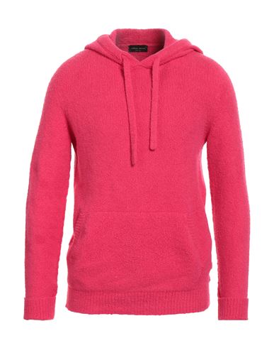 Roberto Collina Man Sweater Fuchsia Size 38 Cotton, Nylon, Elastane