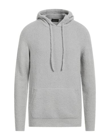 Roberto Collina Man Sweater Light Grey Size 46 Cotton, Nylon, Elastane