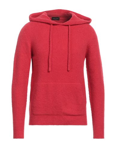 Roberto Collina Man Sweater Red Size 44 Cotton, Nylon, Elastane
