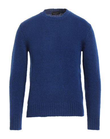 Shop Roberto Collina Man Sweater Blue Size 38 Baby Alpaca Wool, Nylon, Wool