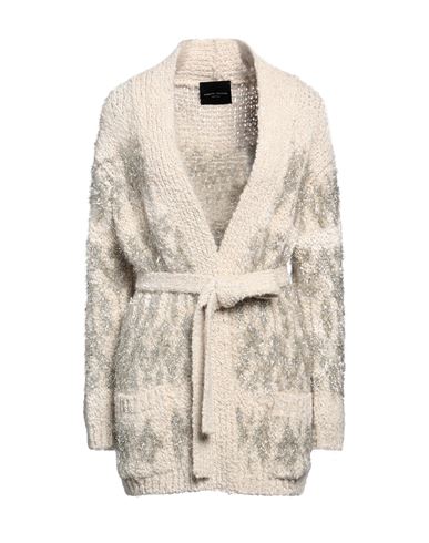 Shop Roberto Collina Woman Cardigan Ivory Size M Baby Alpaca Wool, Wool, Nylon, Metallic Polyester In White