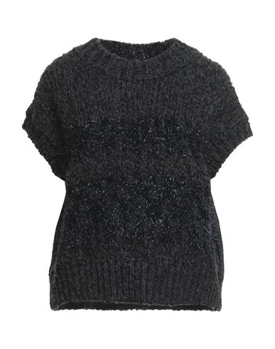 Shop Roberto Collina Woman Sweater Steel Grey Size M Baby Alpaca Wool, Wool, Nylon, Metallic Polyester