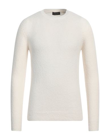 Shop Roberto Collina Man Sweater White Size 36 Cotton, Nylon, Elastane