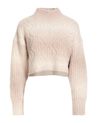 Roberto Collina Woman Turtleneck Beige Size L Baby Alpaca Wool, Nylon In Neutral