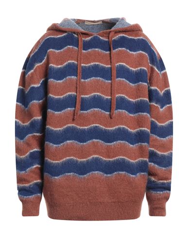 Shop Salvatore Santoro Man Sweater Rust Size L Acrylic, Nylon, Mohair Wool, Wool, Elastic Fibres In Red