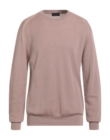 Roberto Collina Man Sweater Light Brown Size 42 Merino Wool In Neutral