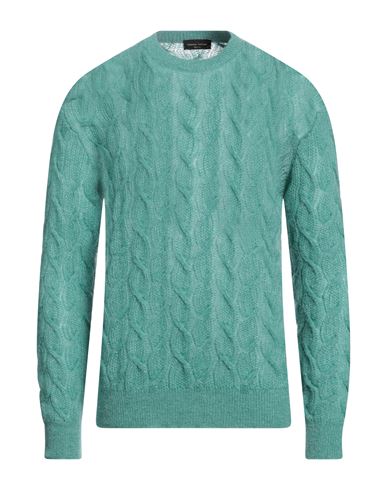 Roberto Collina Man Sweater Green Size 42 Mohair Wool, Nylon, Merino Wool