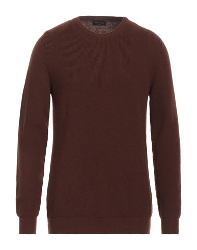 Roberto Collina Man Sweater Brown Size 40 Merino Wool, Cashmere