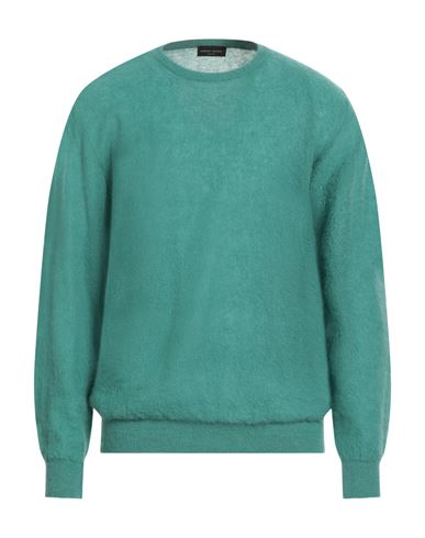 Roberto Collina Man Sweater Green Size 44 Cotton, Nylon, Elastane