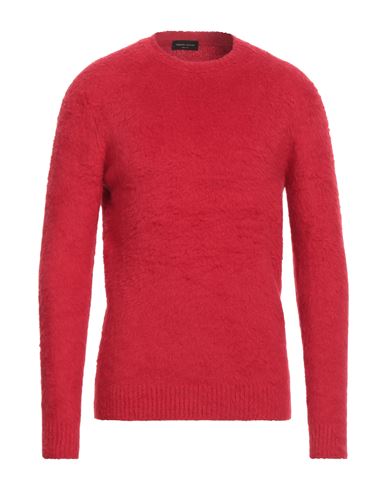 Roberto Collina Man Sweater Red Size 36 Cotton, Nylon, Elastane