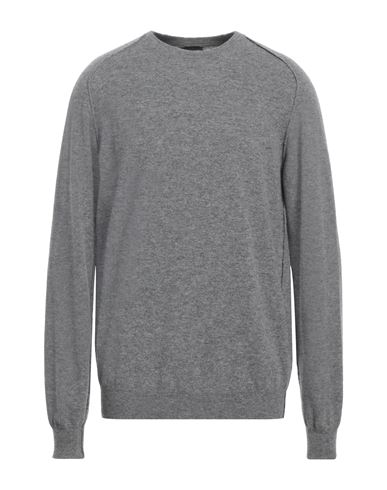 Roberto Collina Man Sweater Grey Size 46 Merino Wool, Cashmere In Gray