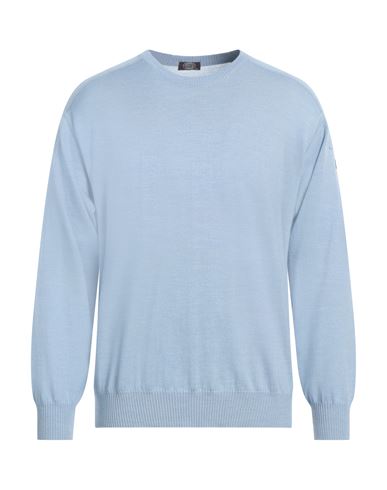 Shop Fly 3 Man Sweater Light Blue Size 44 Virgin Wool
