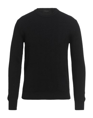 Roberto Collina Man Sweater Black Size 38 Wool, Alpaca Wool In Black