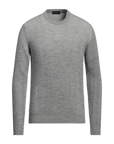 Roberto Collina Man Sweater Grey Size 40 Wool, Alpaca Wool In Gray