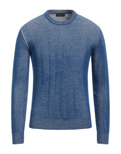 Roberto Collina Man Sweater Blue Size 42 Wool, Alpaca Wool In Blue