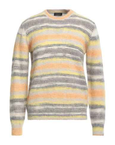 Roberto Collina Man Sweater Yellow Size 40 Nylon, Synthetic Fibers, Mohair Wool, Alpaca Wool, Wool In Multi