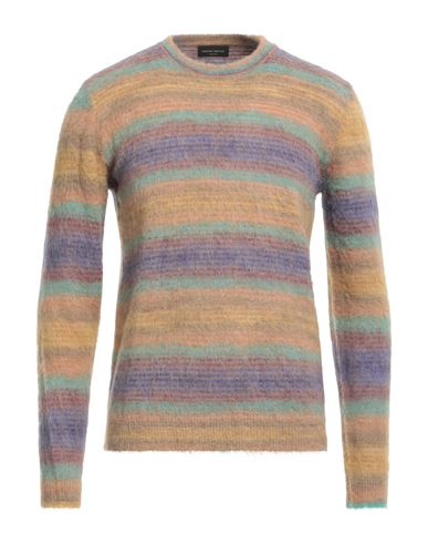 Shop Roberto Collina Man Sweater Ocher Size 42 Nylon, Synthetic Fibers, Mohair Wool, Alpaca Wool, Wool In Yellow