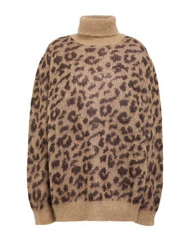 P.a.r.o.s.h P. A.r. O.s. H. Woman Turtleneck Khaki Size S Mohair Wool, Polyamide, Wool In Brown