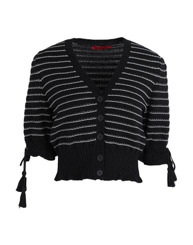 Shop Max & Co . Woman Cardigan Black Size Xl Cotton, Linen