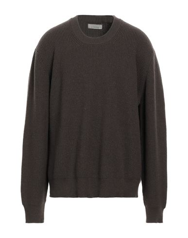 Shop Laneus Man Sweater Khaki Size 44 Wool, Cashmere