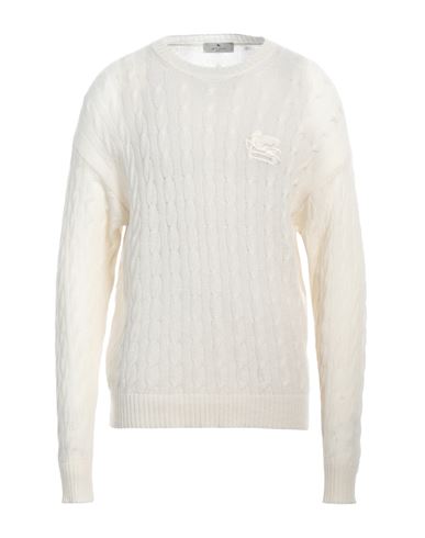Shop Etro Man Sweater Ivory Size L Cashmere In White