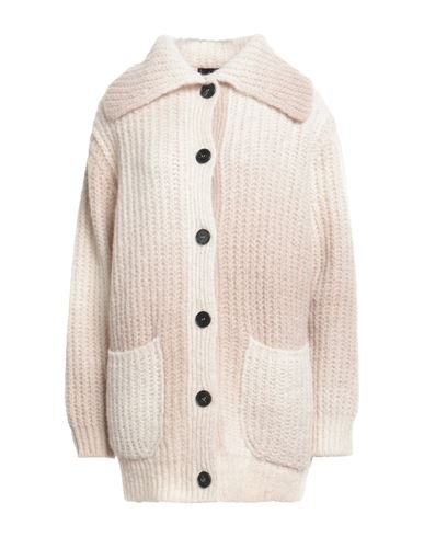 Roberto Collina Woman Cardigan Beige Size S Baby Alpaca Wool, Nylon In Beige